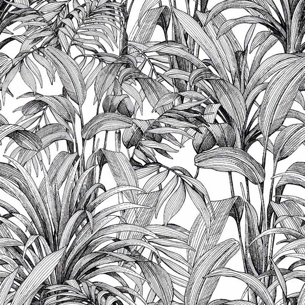 Grandeco Aliare Jungle Botanical Motif 3 Lane Wall Mural Image 2