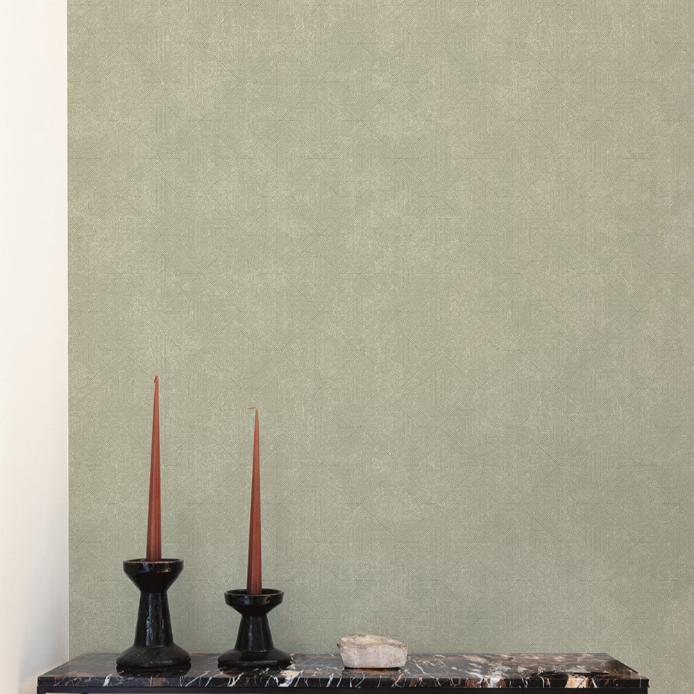 Grandeco Danillo Geometric Green Wallpaper Image 3