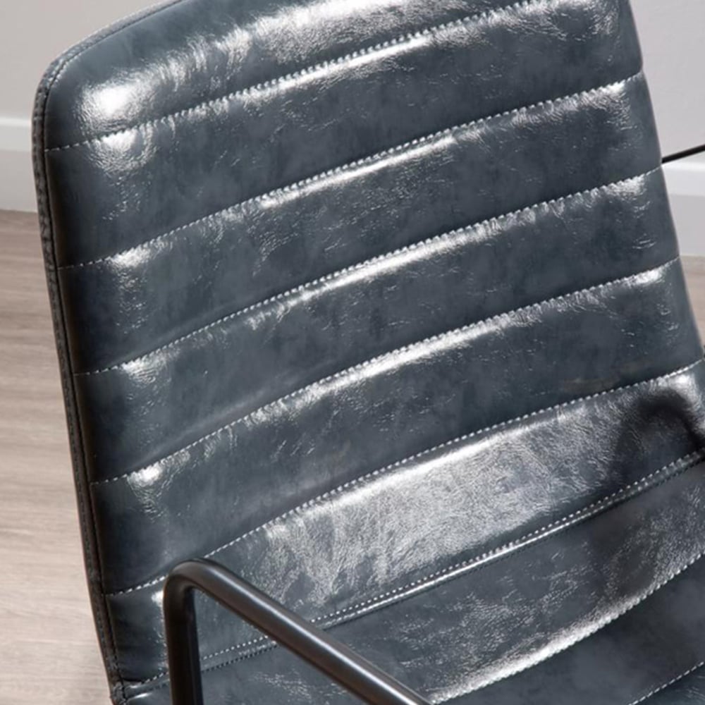 Premier Housewares Forbes Grey Swivel Office Chair Image 6