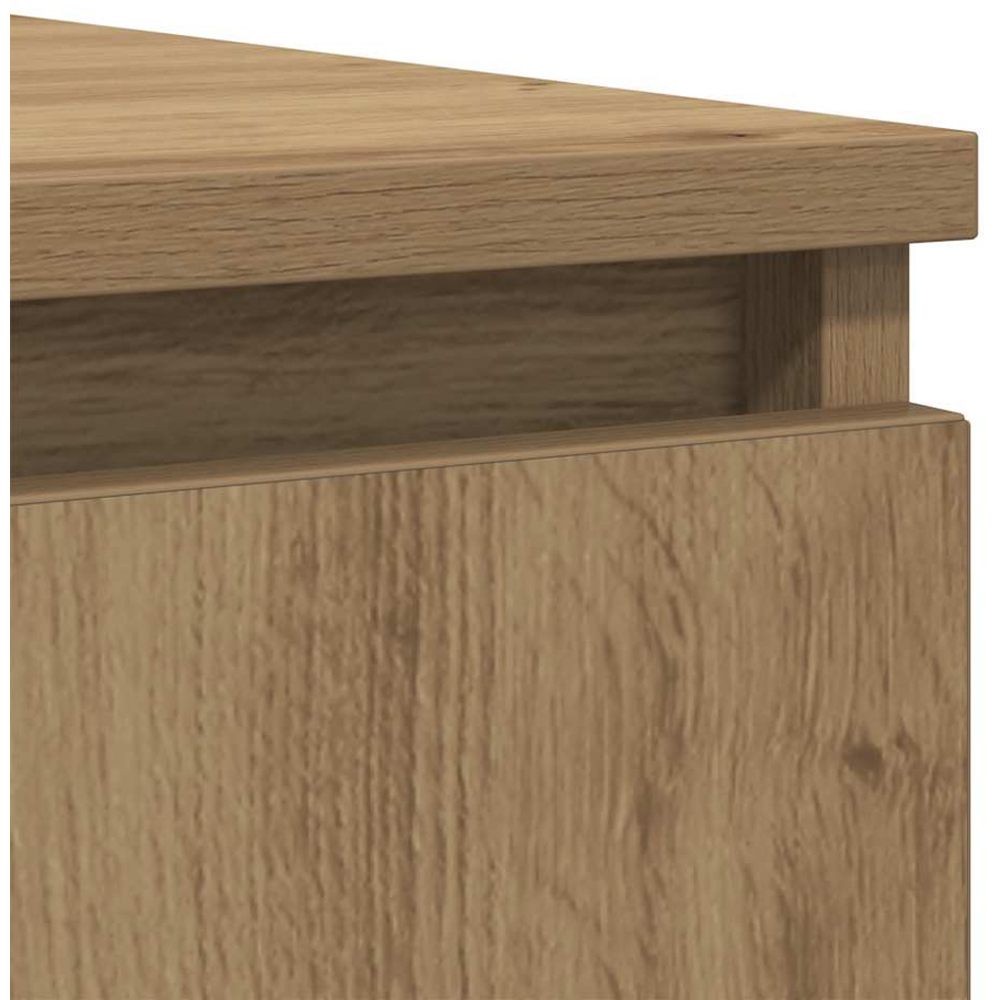 vidaXL 2 Door 4 Drawers Artisan Oak Sideboard Image 7