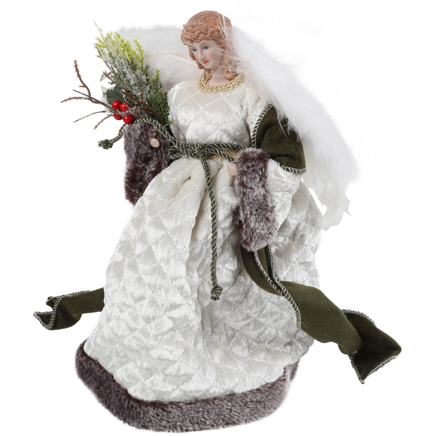 Winter Standing Angel - White Image 1