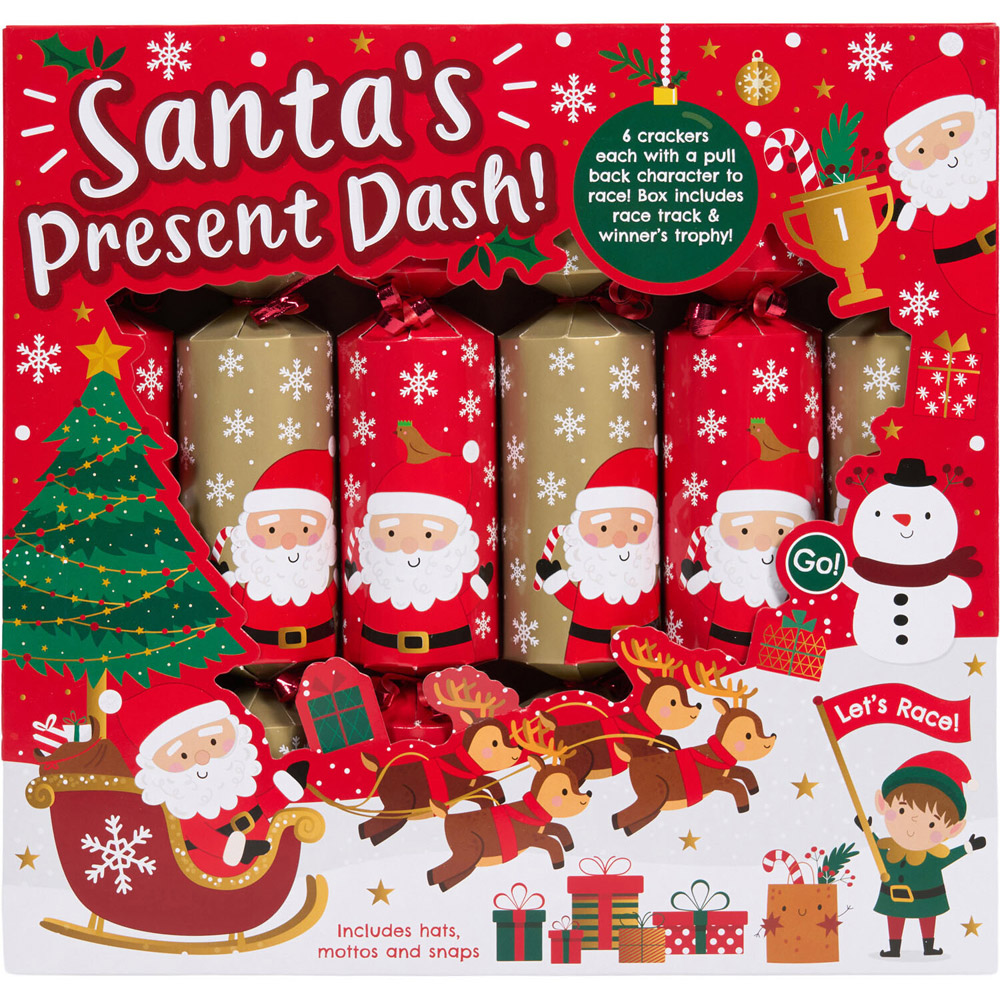 Pack of 6 Present Dash Games Crackers Image 1