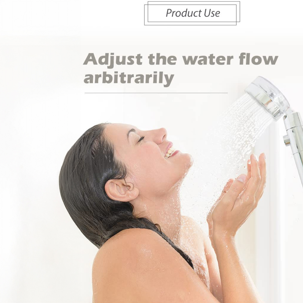 Alivio 360 Degree Rotating Shower Head with Turbo Fan Image 6