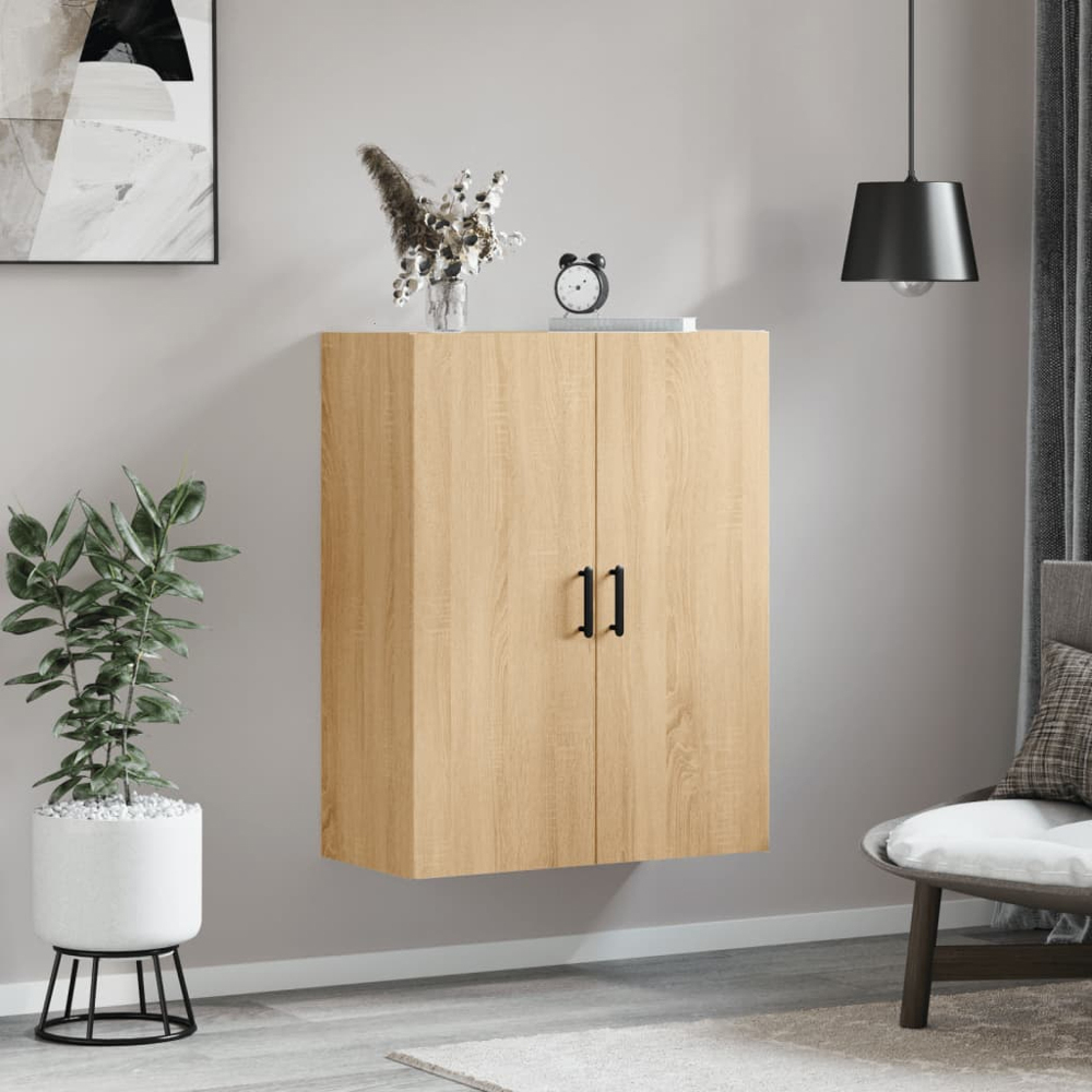 vidaXL 2 Door Brown Sonoma Oak Wall Mounted Cabinet Image 9