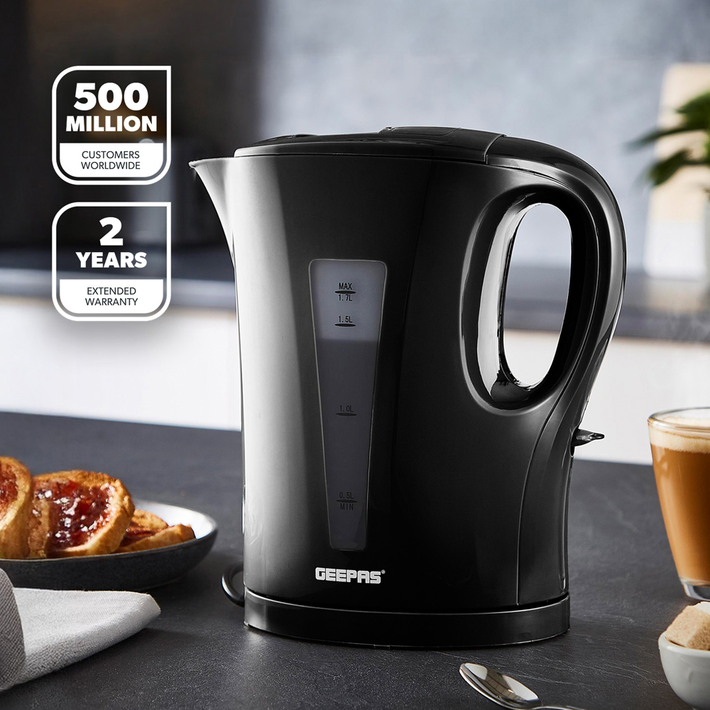 Geepas GK38029UK-BK Black 1.7L Cordless Kettle 2200W Image 2