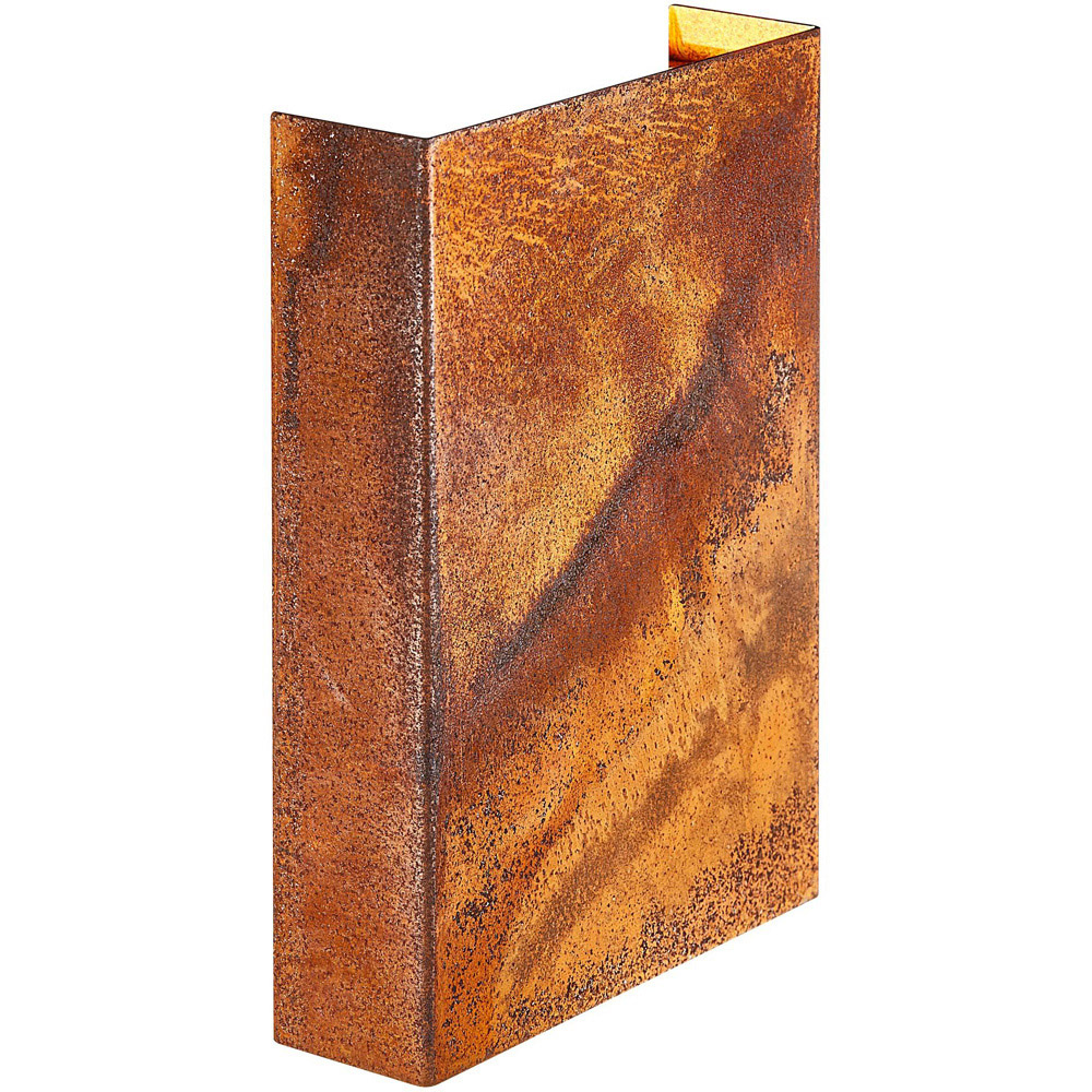 Nordlux Fold 15 Corten Magnetic Shade Garden Wall Light Image 1