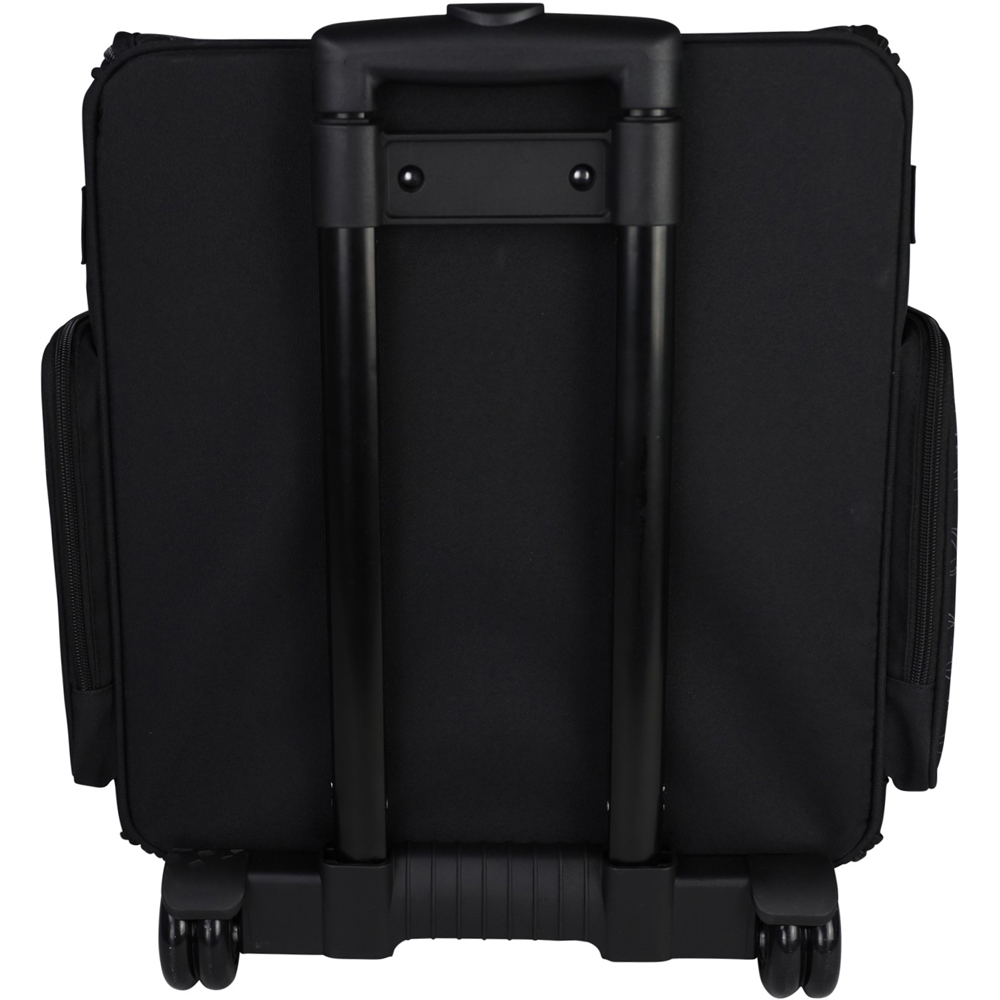 Everything Mary EVM12737-10 Black White Floral Collapsible Rolling Trolley Bag 36.2 x 22.2 x 39.4cm Image 4