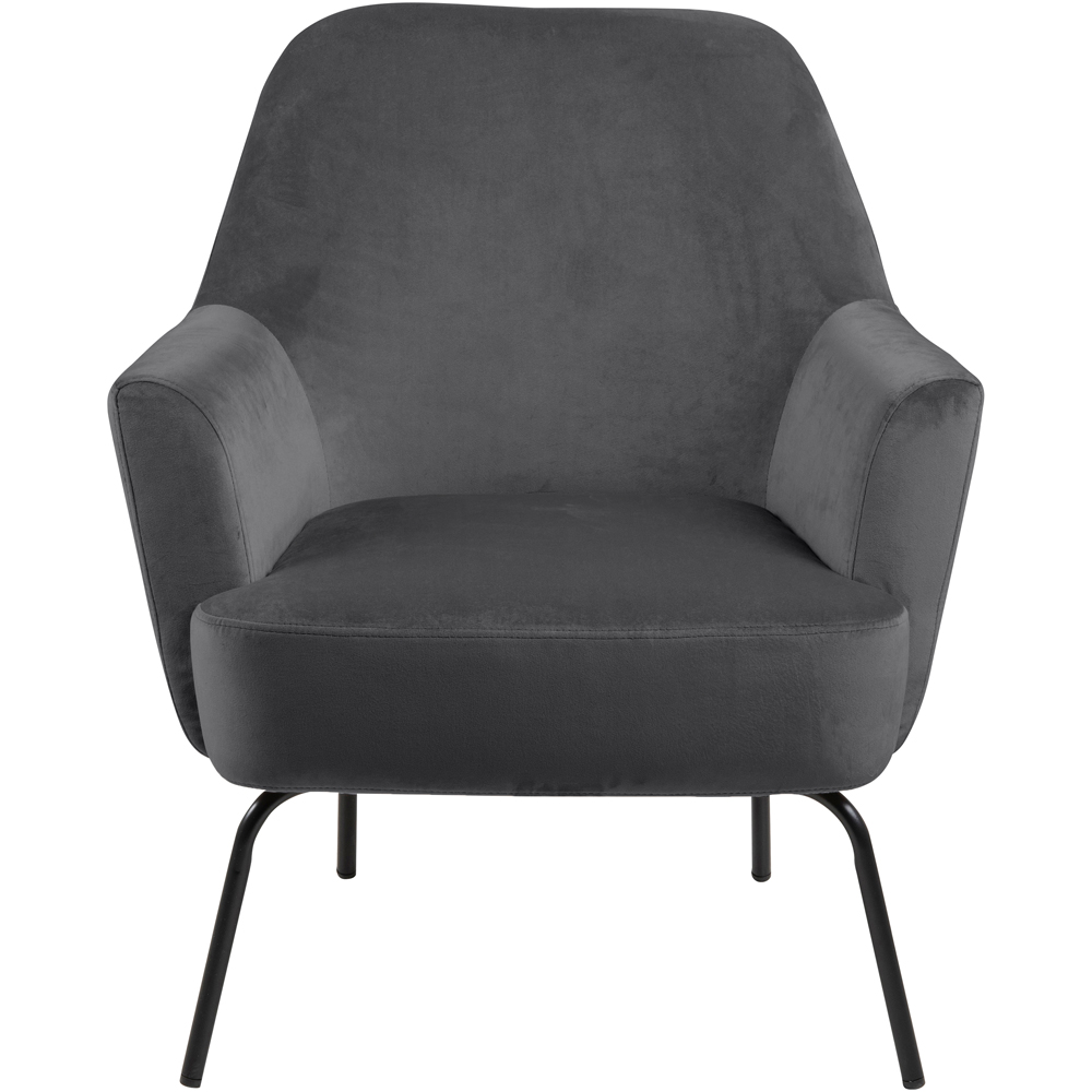 Florence Melissa Dark Grey Lounge Chair Image 3