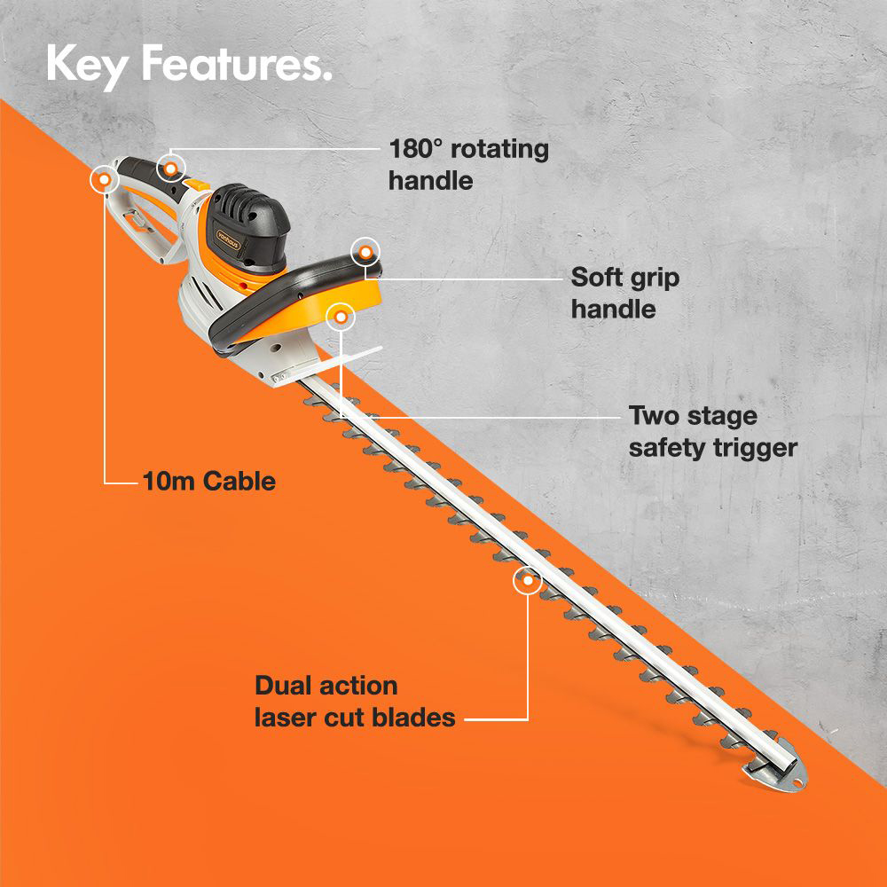VonHaus 2515206 710W Rotatable Hedge Trimmer Image 6