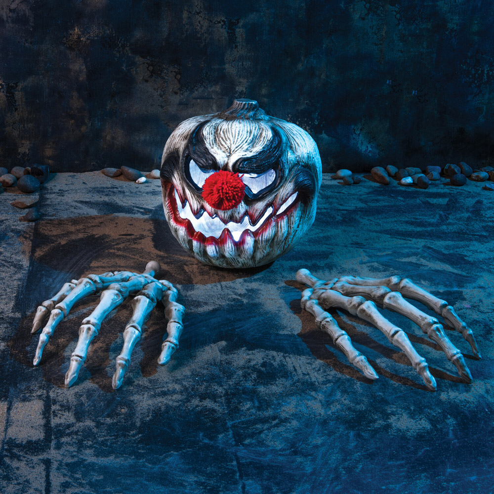 Sonic Clown Pumpkin and Hands Decoration Image 2