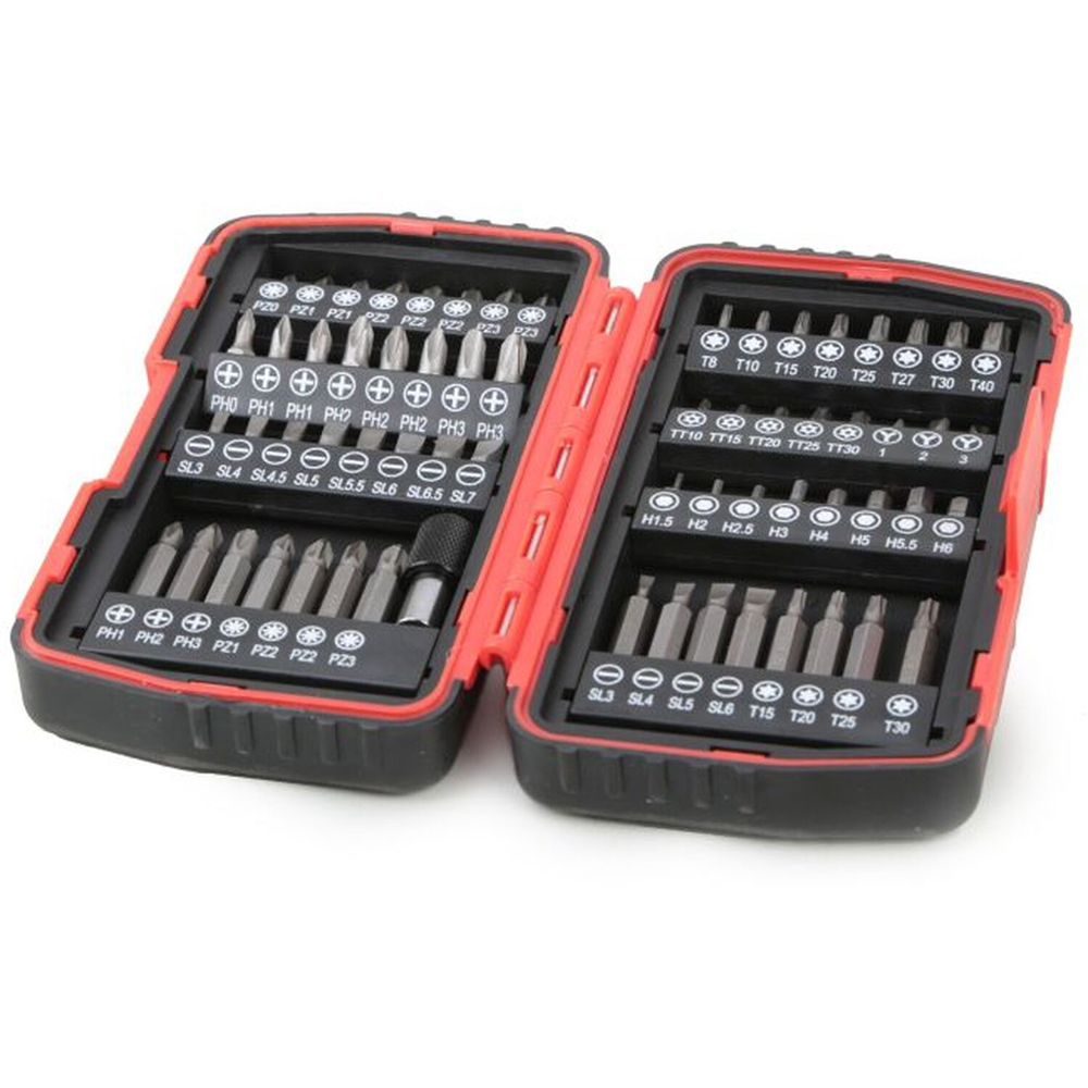 Hilka 64 Piece CRV Screwdriver Bit Set Chrome Image 2