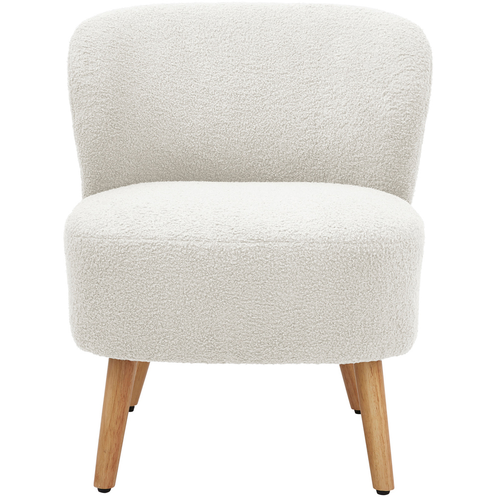 GFW Evie Cream Teddy Accent Chair Image 2