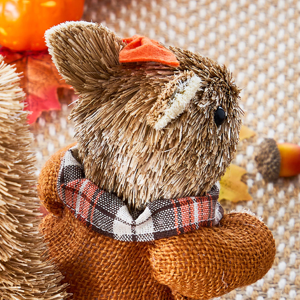 Benross Anika Mrs Squirrel Straw Decor 19cm Image 3