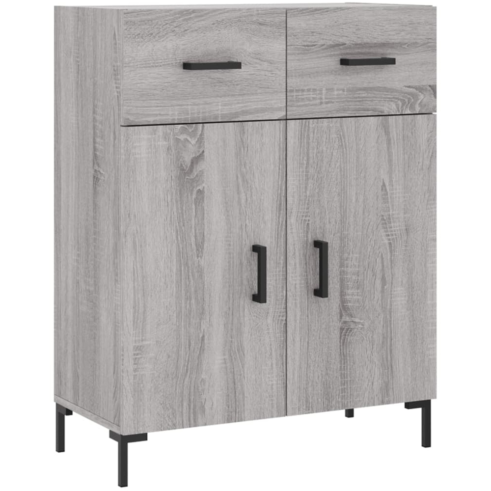 vidaXL 2 Door 2 Drawer 3 Shelf Grey Sonoma Highboard Image 7