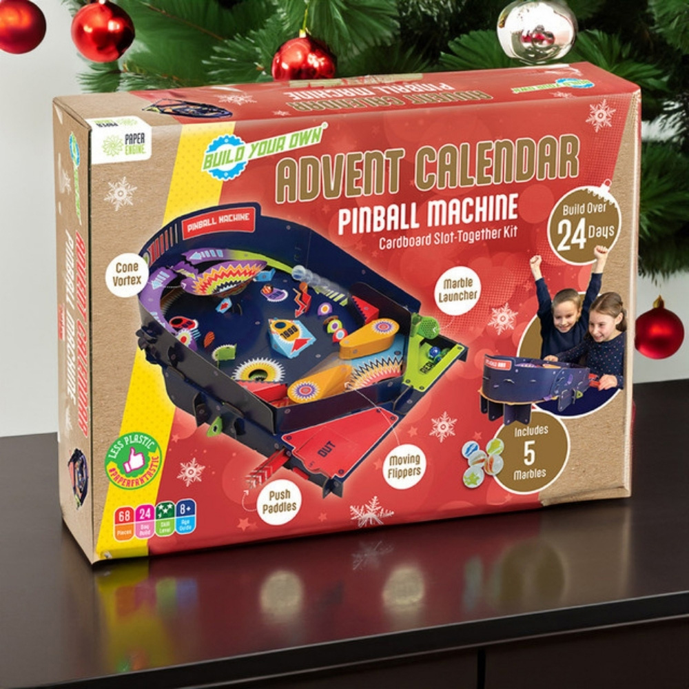 Paper Engine Build Your Own Pinball Machine 24 Days Advent Calendar Image 2
