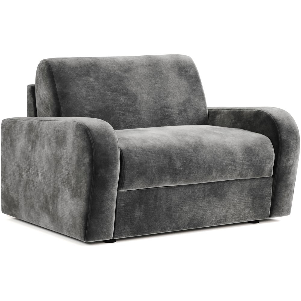 Jay-Be Deco Luxe Velvet Steel Snuggler Sofa Bed with e-Sprung Mattress Image 2