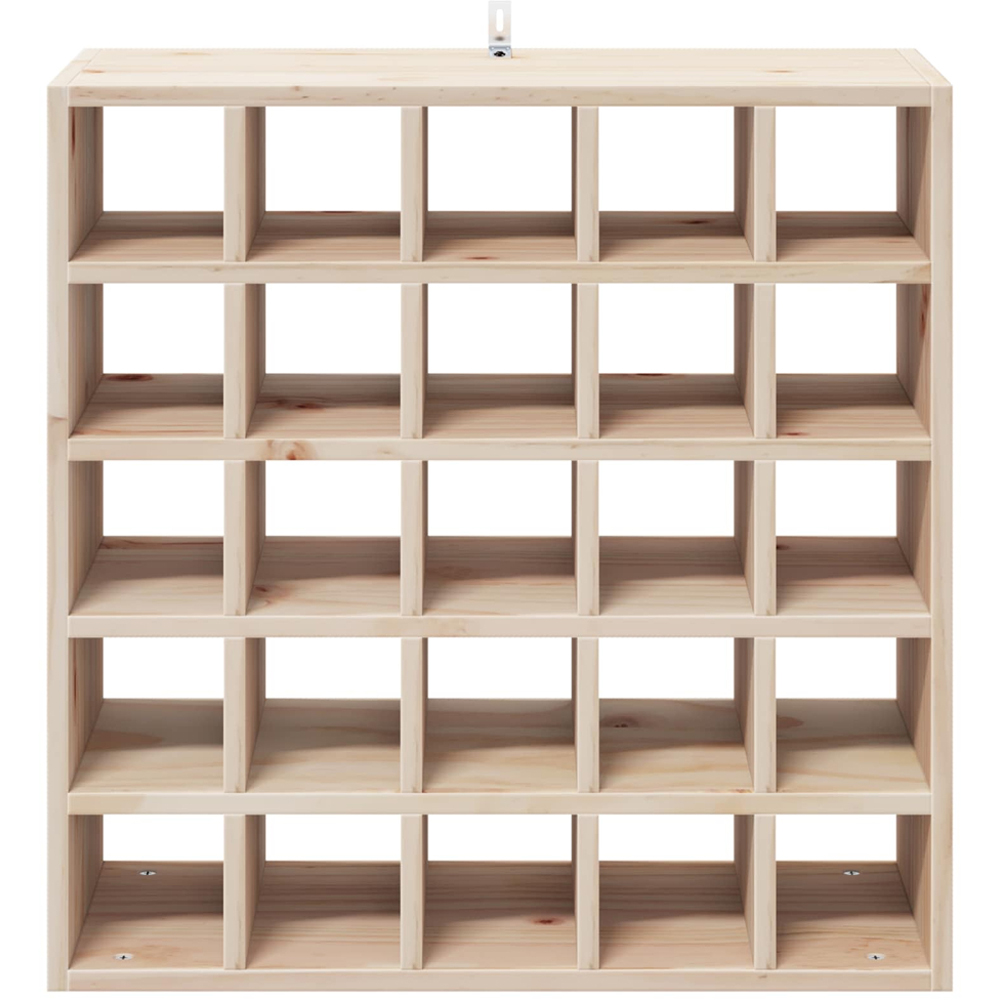 vidaXL 25 Bottle Brown Freestanding Wine Rack Set of 2 Image 3