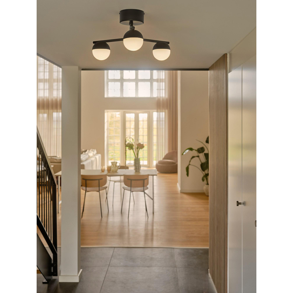 Nordlux Contina 3-Head Black Ceiling Light Image 2