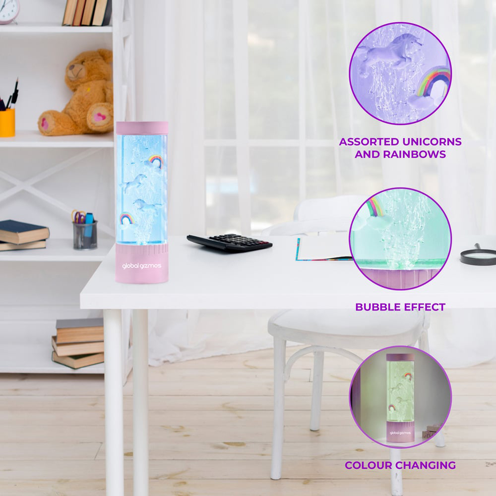 Global Gizmos Rose Gold Magical Water Bubble Lamp 32cm Image 6