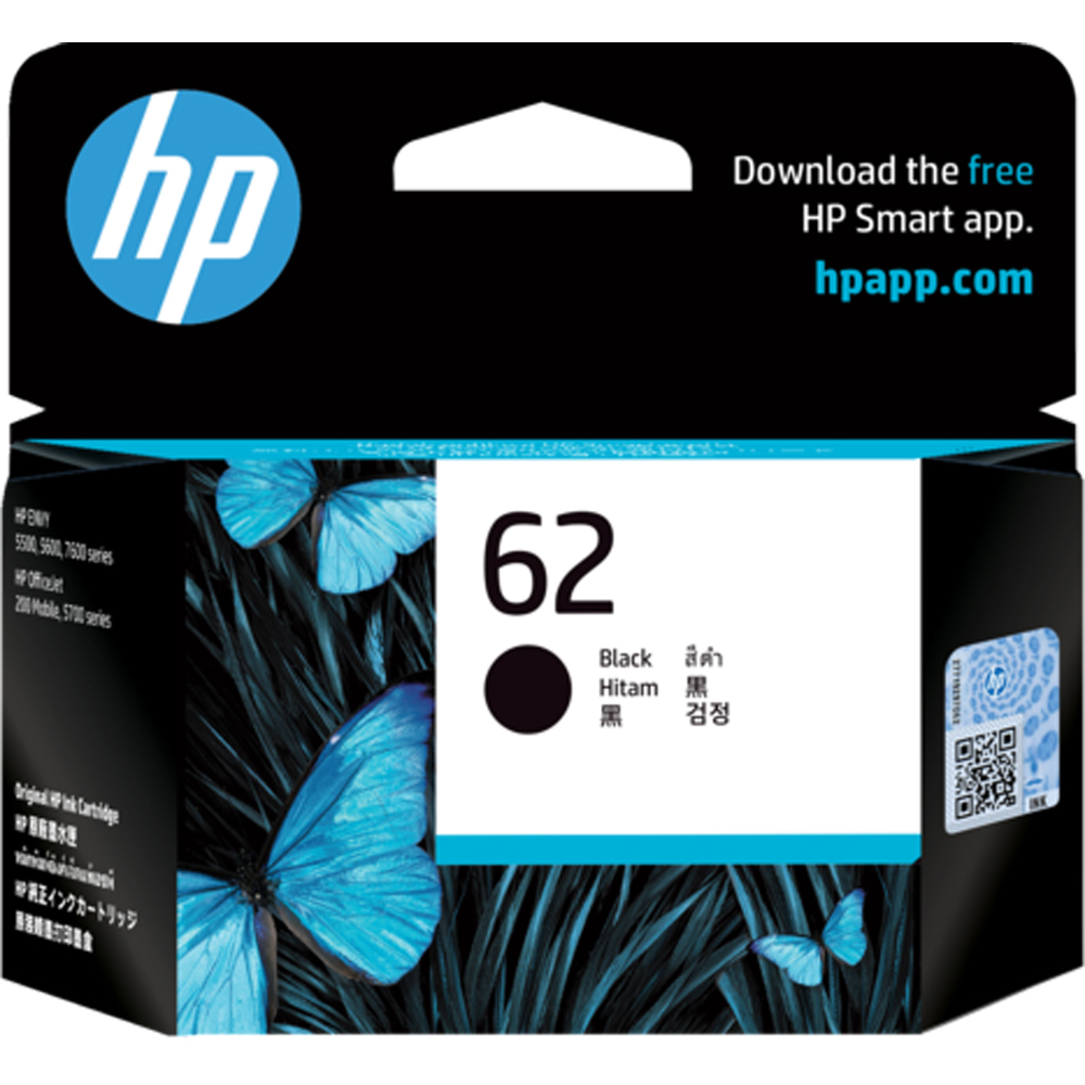 HP 62 Black Ink Cartridge Image