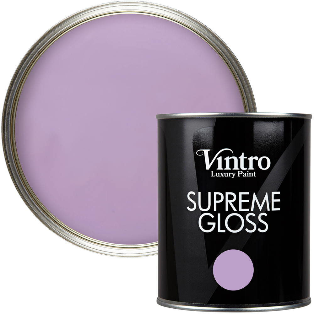 Vintro Paint Walls and Ceilings Dames Violet Gloss Paint 1L Image 1