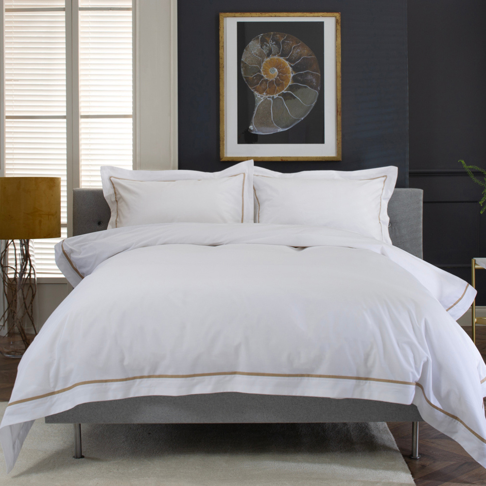 The Lyndon Company Hampstead Single Gold Duvet Set Image 1