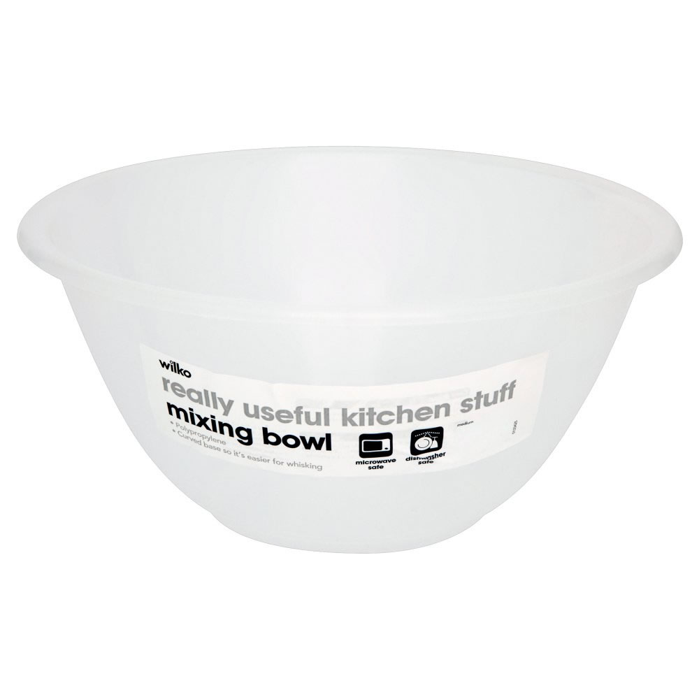 Wilko Medium Mixing Bowl Polypropylene
