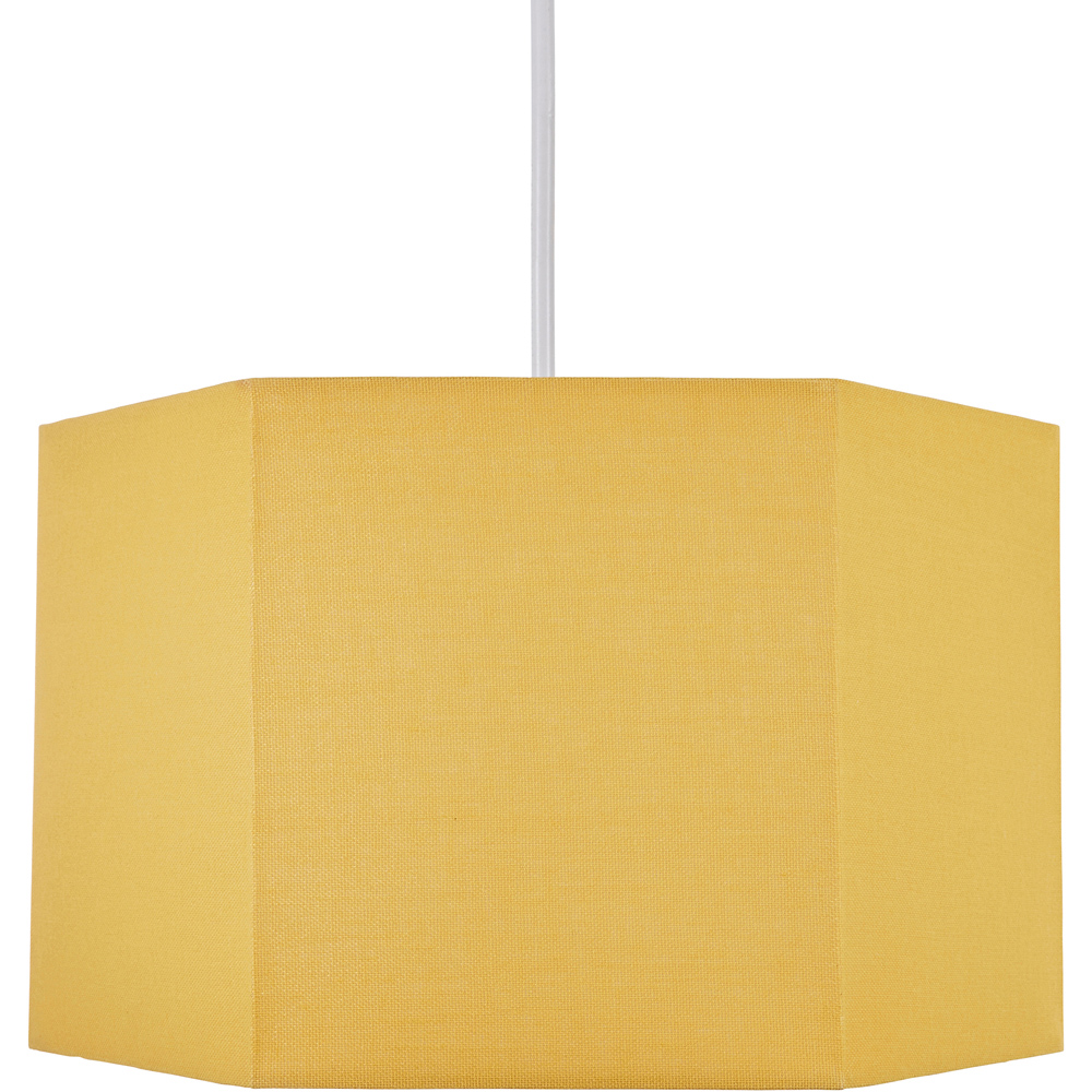 Glow Hex Ochre Hexagon Lamp Shade Image 1