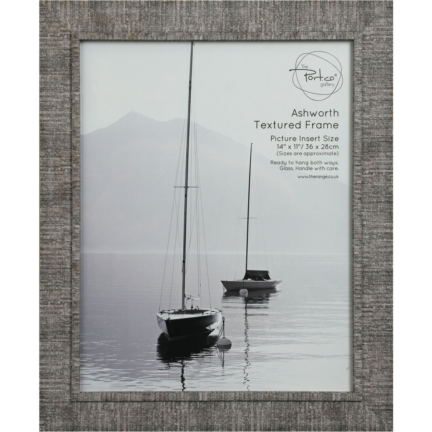 Ashworth Textured Frame - Grey / 14x11in Image 1