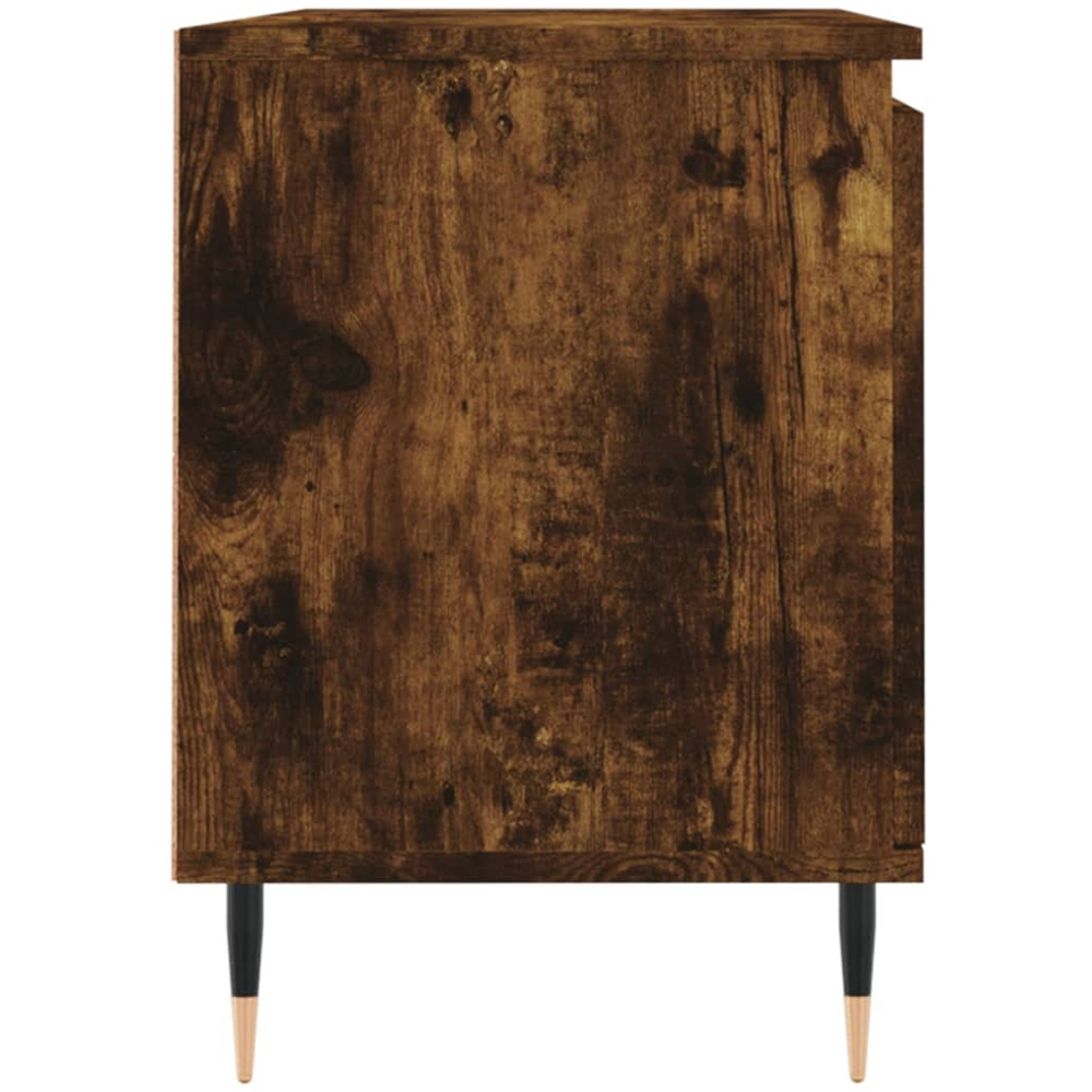 vidaXL 2 Door 2 Shelf Smoked Oak TV Cabinet Image 7