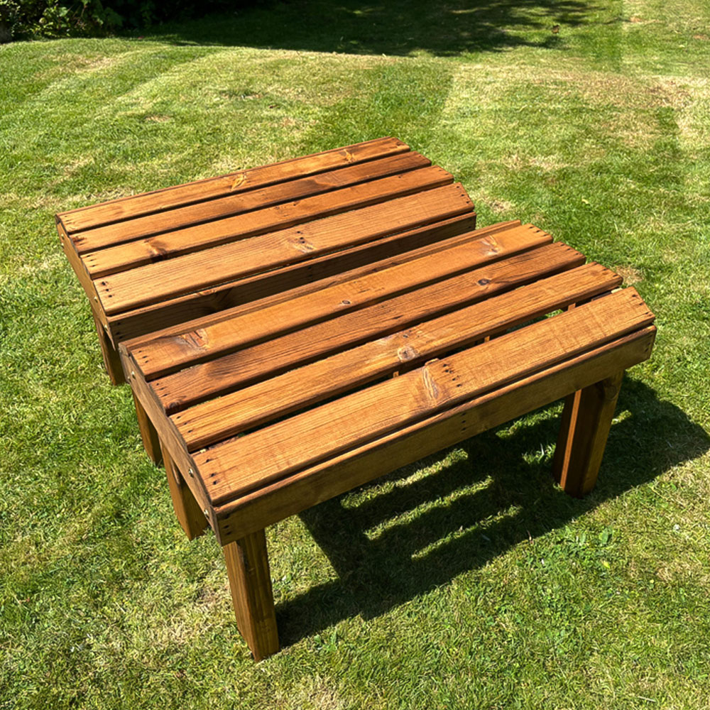 Charles Taylor Knights Single Seater Garden Bench Set of 2 Image 3