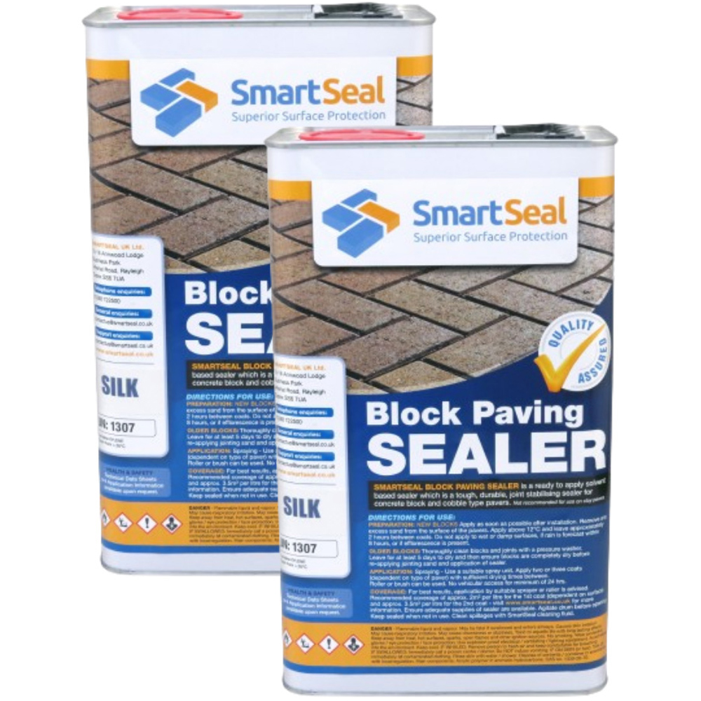 SmartSeal Silk Finish Block Paving Sealer 5L 2 Pack Image 1