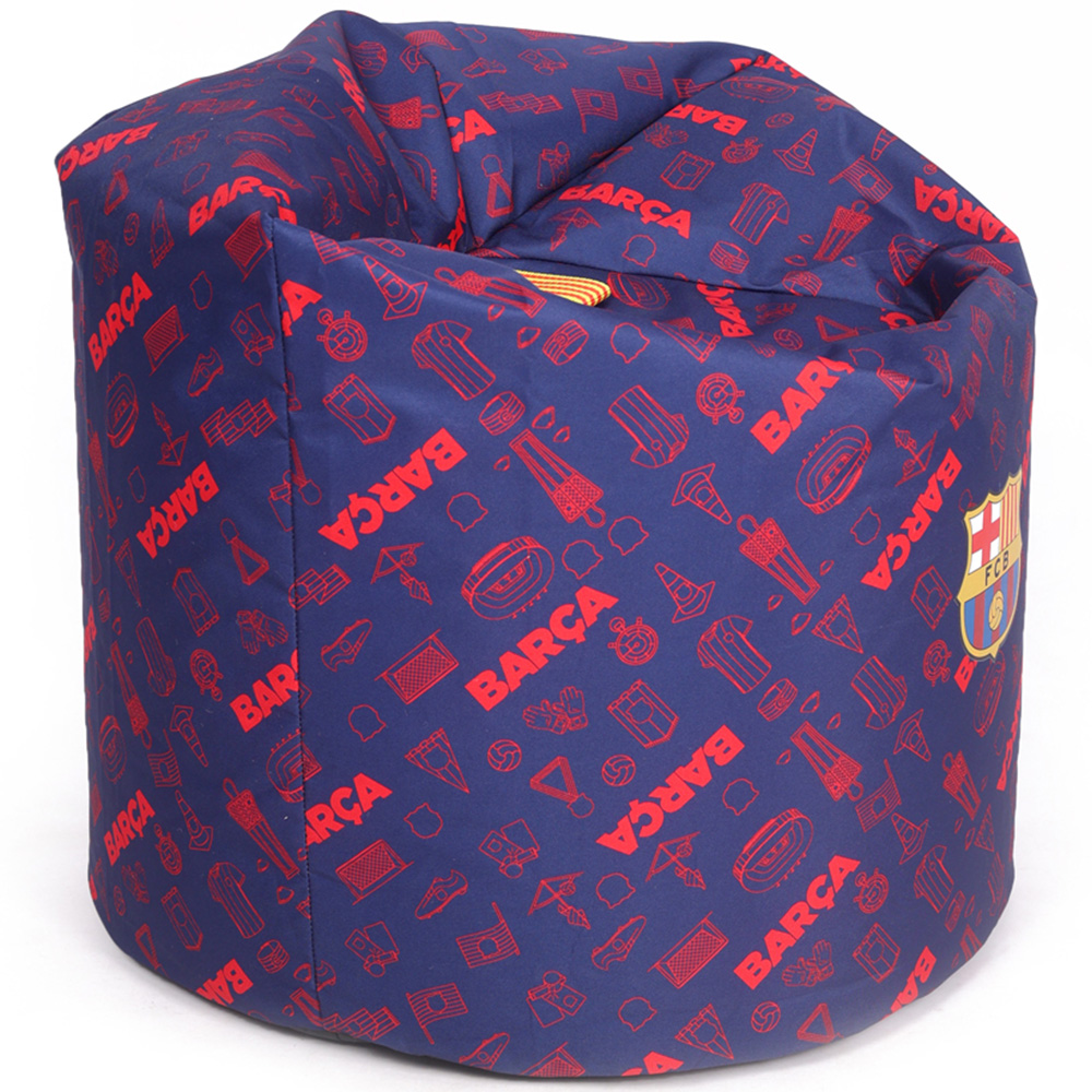 Kaikoo Barcelona Blue and Red Print Bean Bag Image 4