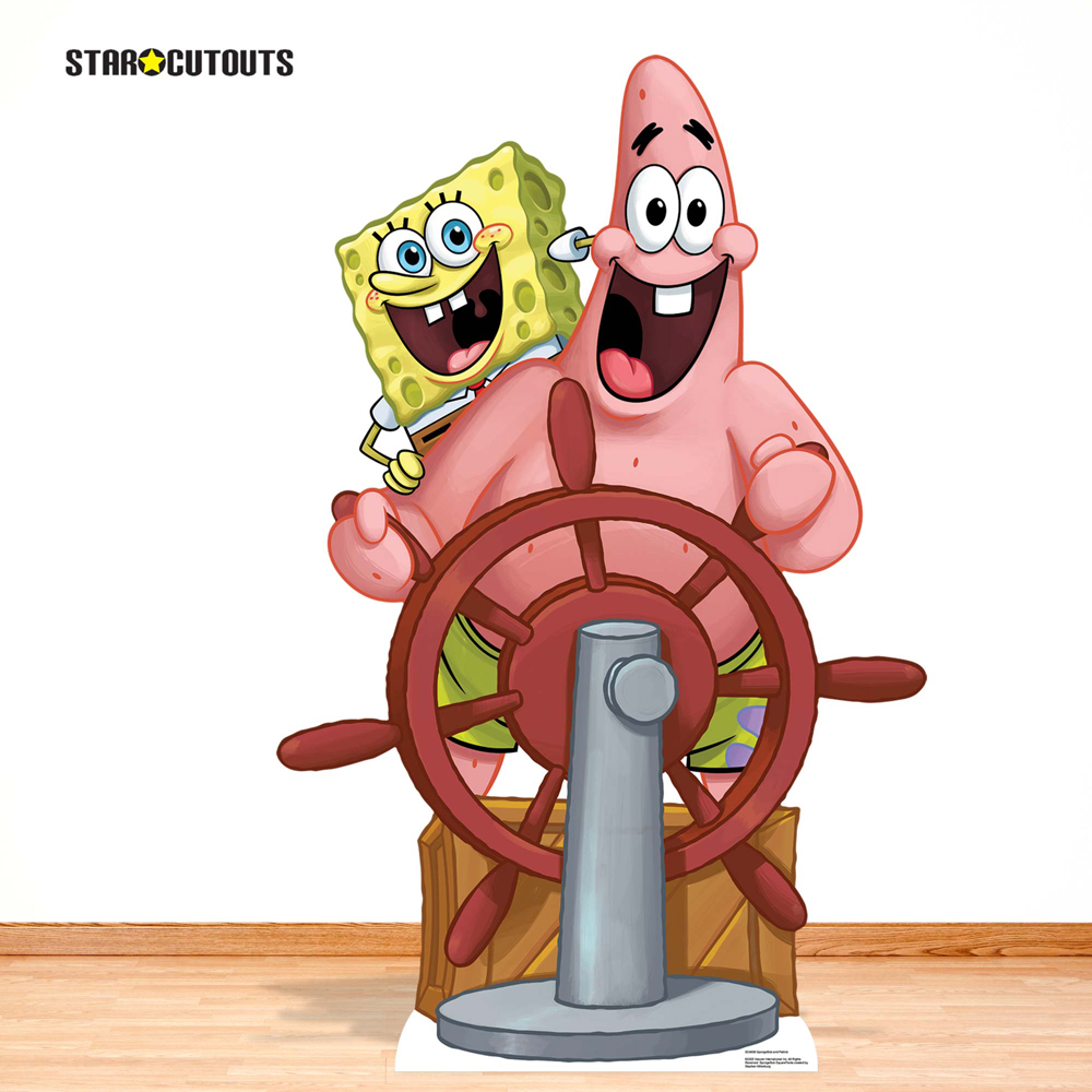 Star Cutouts SpongeBob and Patrick Cardboard Cutout 4.4ft Image 2