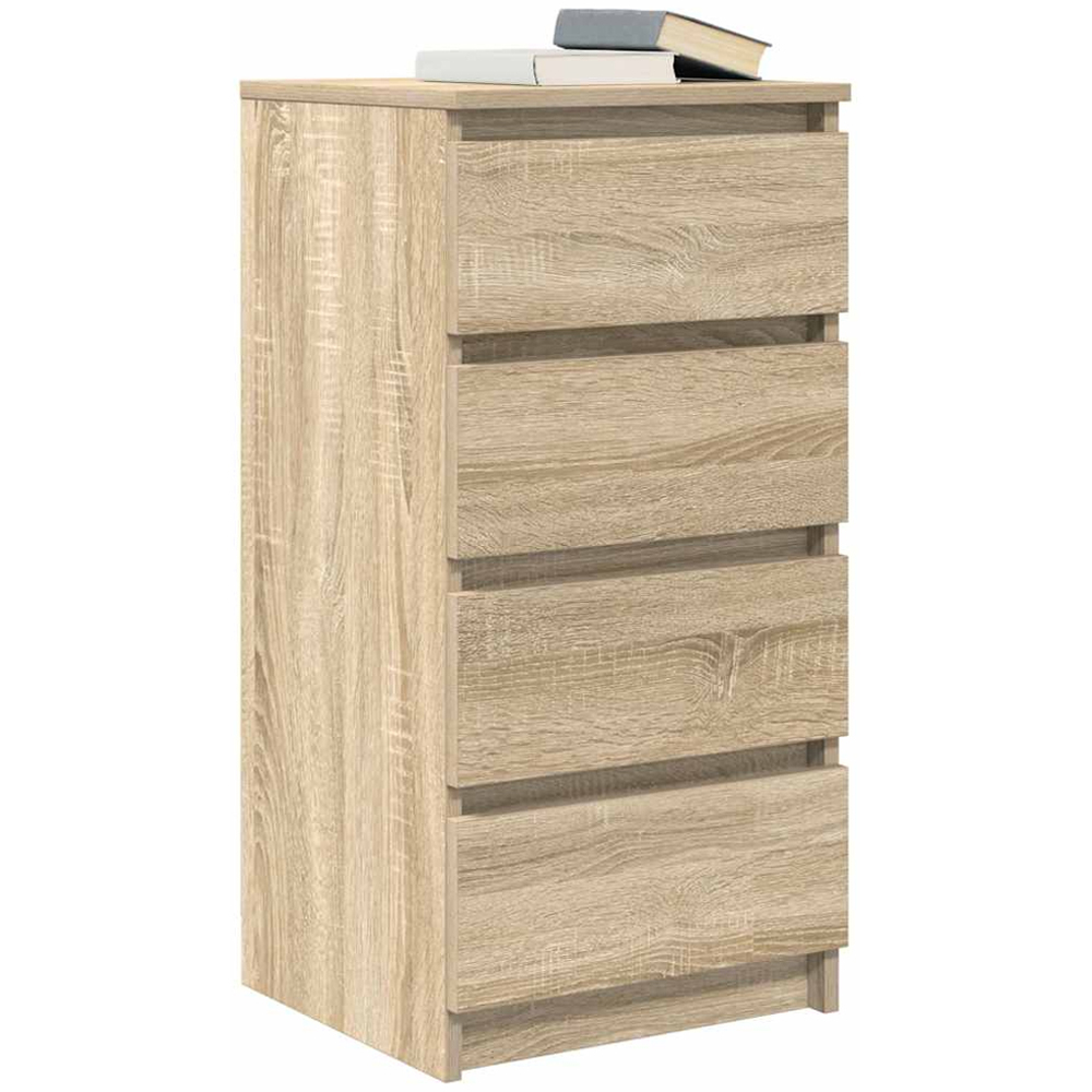 vidaXL 4 Drawer Sonoma Oak Sideboard Image 4