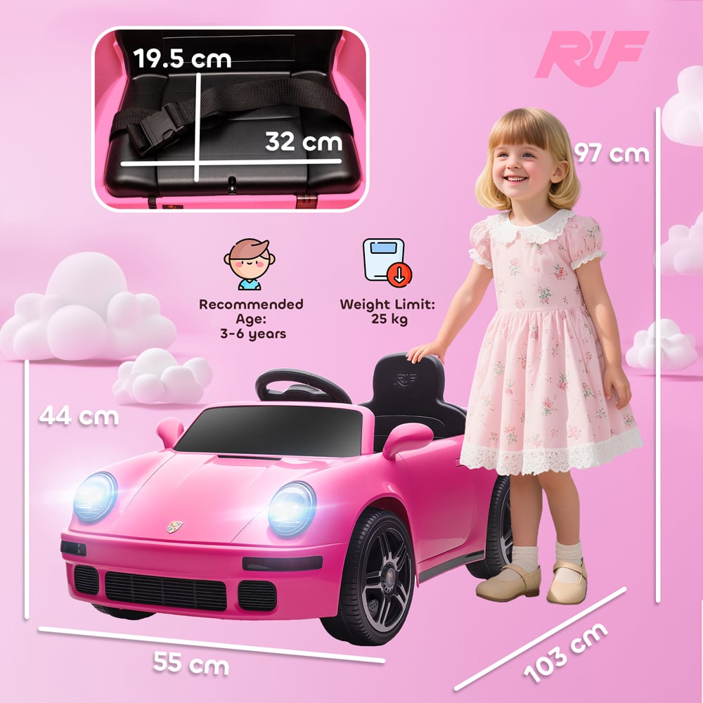 Tommy Toys Pink Battery Powered Kids Remote Control Electric Car Image 9