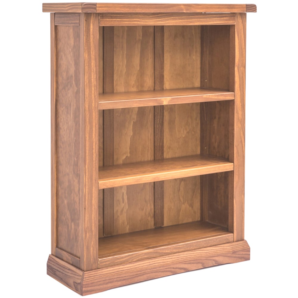 Tirolo 3 Shelf Light Brown Lacquered Bookcase Image 3