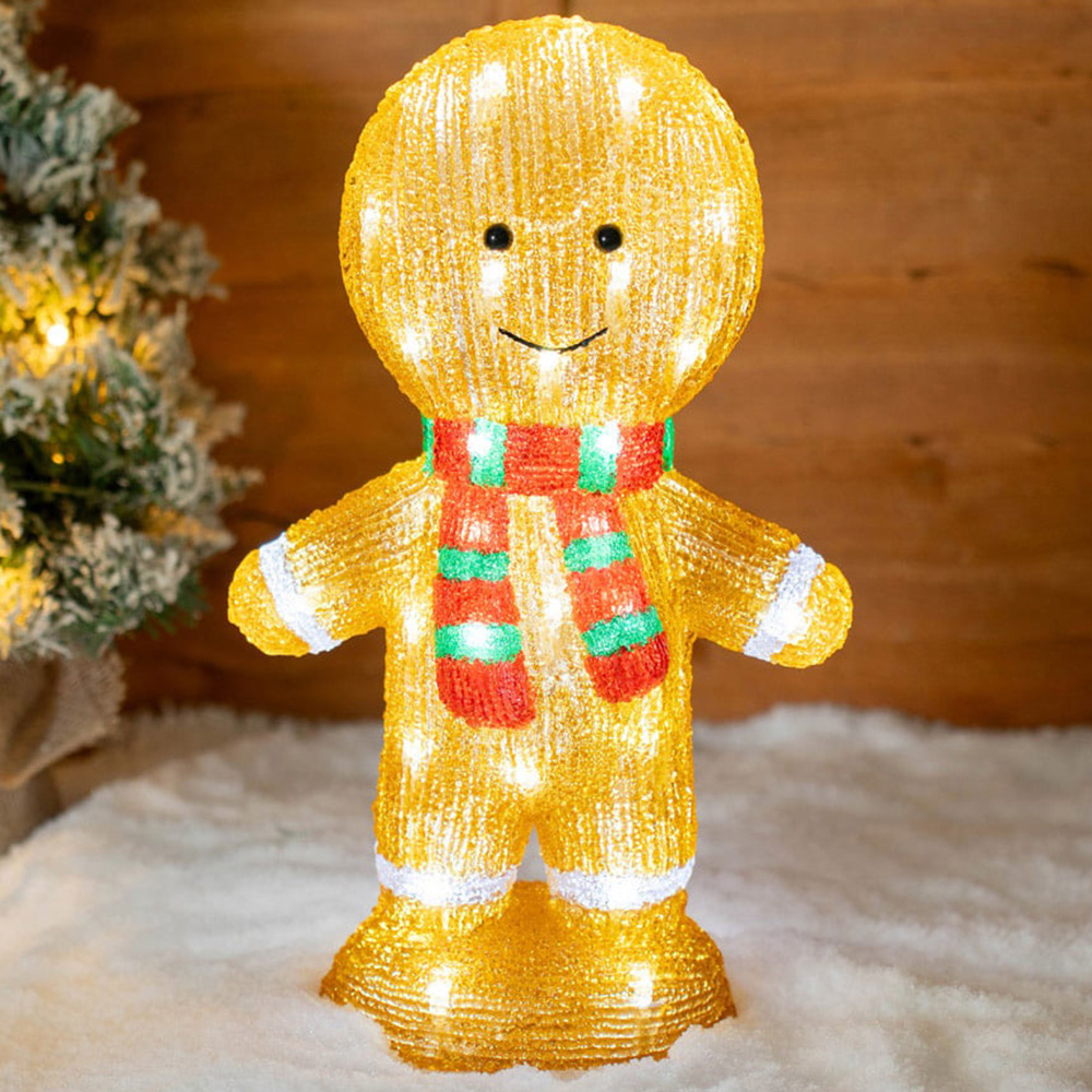 ValueLights Gerry Gingerbread Man LED Christmas Decoration Image 1
