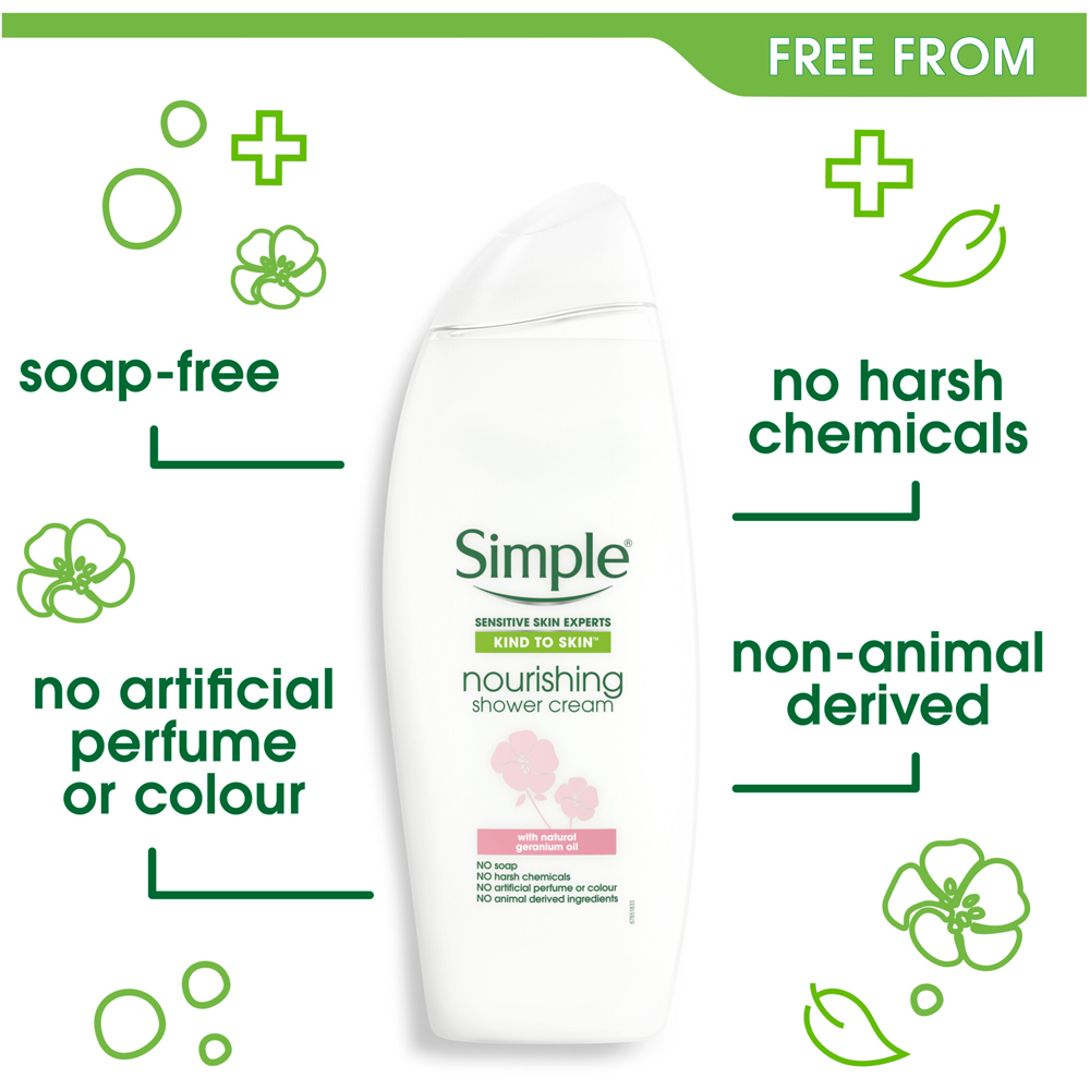 Simple Nourishing Shower Cream 500ml Image 4