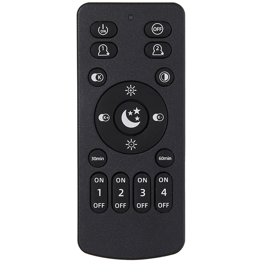 Living and Home Black Rattan Arc Floor Lamp with Remote Control Image 3