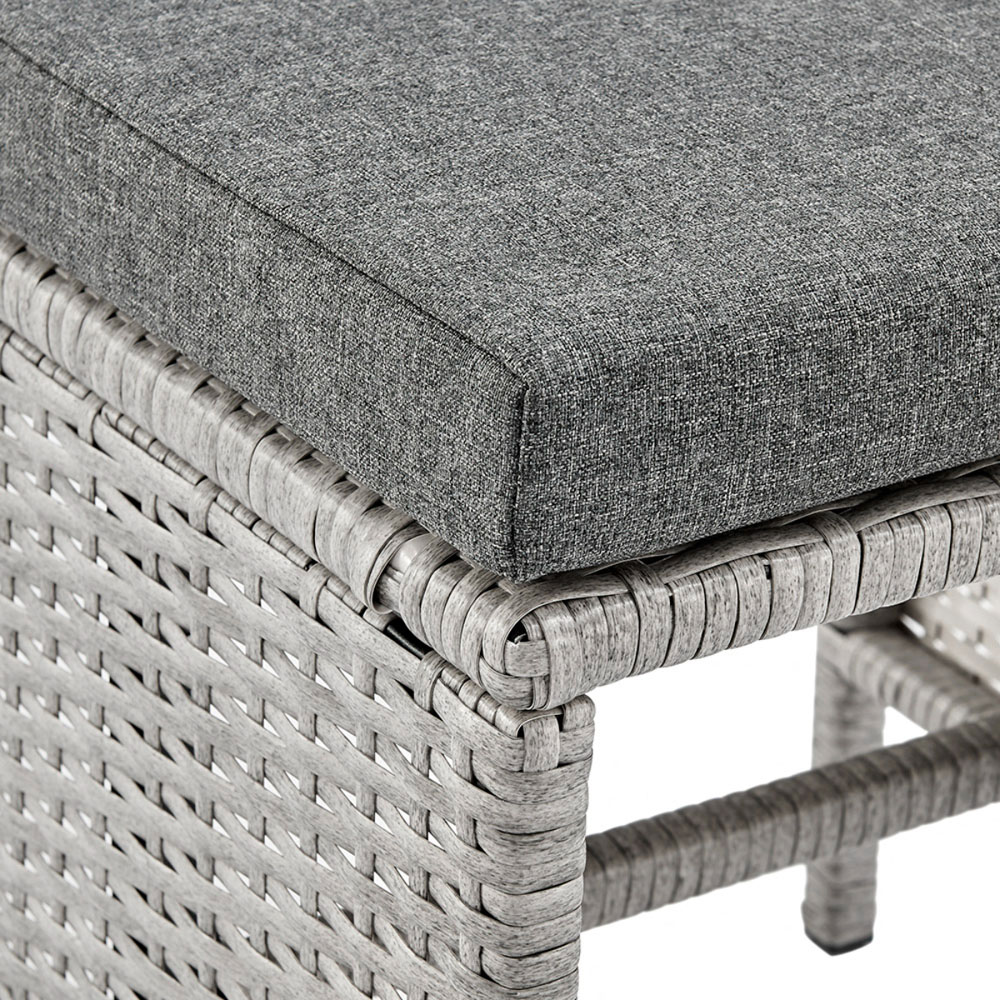 Home Detail Roma 7 Seater Dark Grey Rattan Sofa Set with Cover Image 9