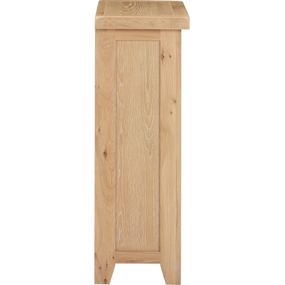 Seconique Windsor 2 Shelf Natural Oak Low Bookcase Image 5