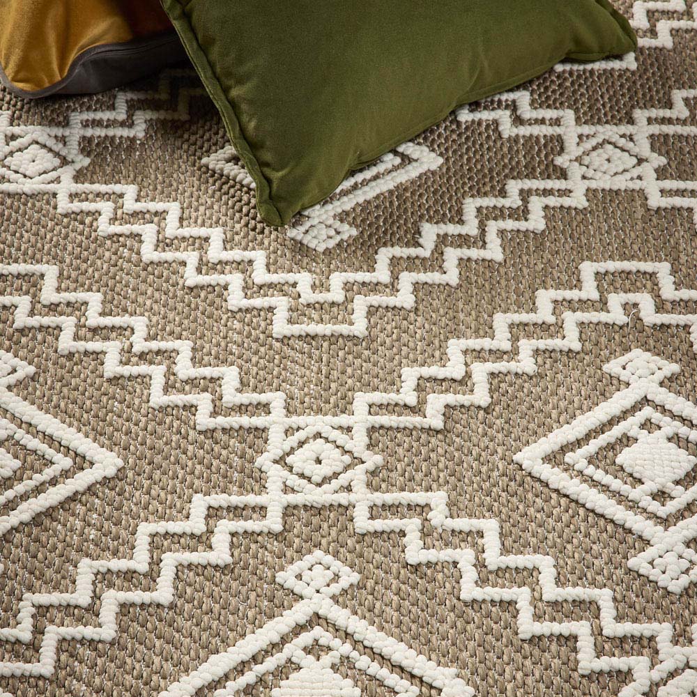 Origins Atlas Diamond Coffee Rug 200 x 290cm Image 5
