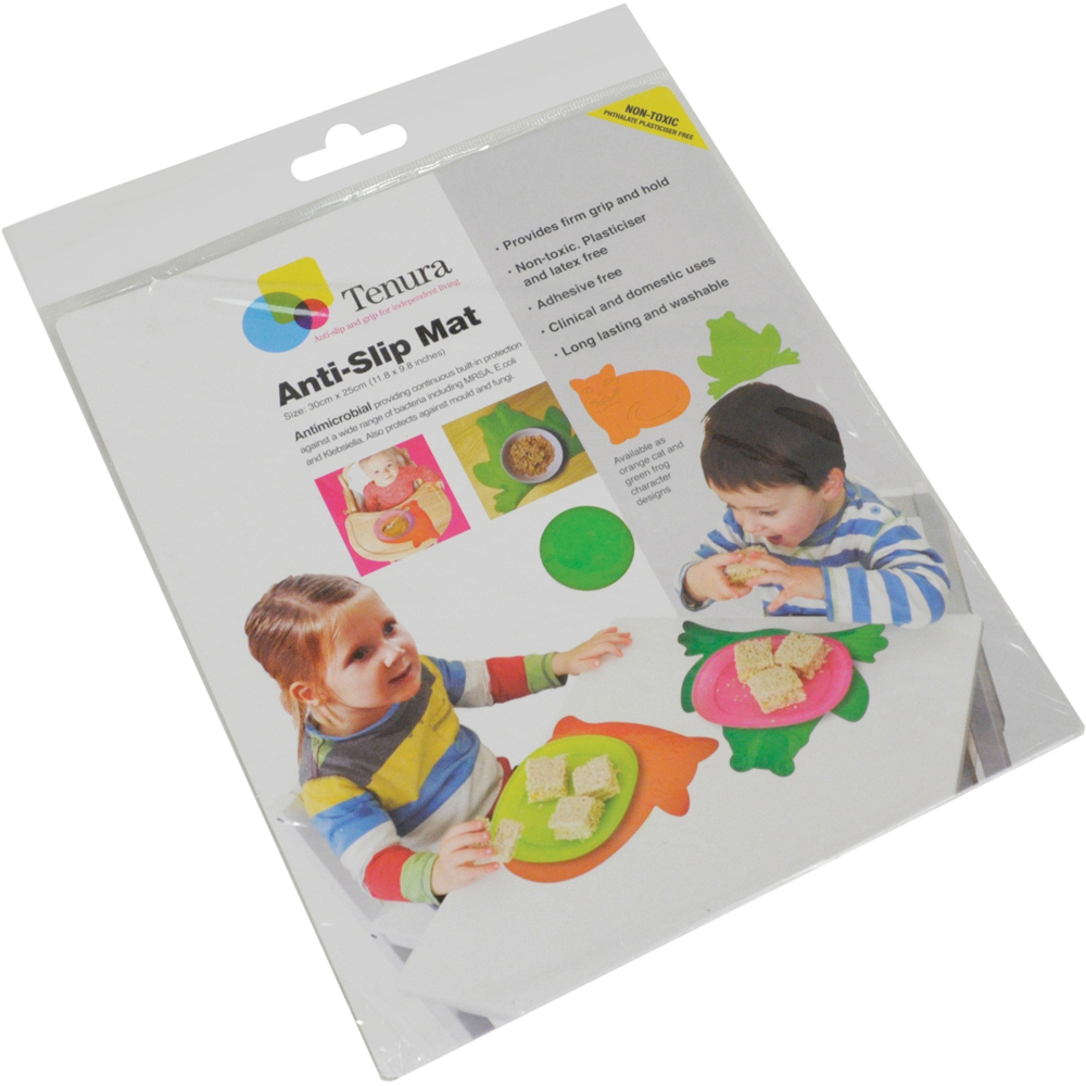 Aidapt Tenura Frog Anti Slip and Anti Microbial Children Table Mat 30 x 25cm Image 2