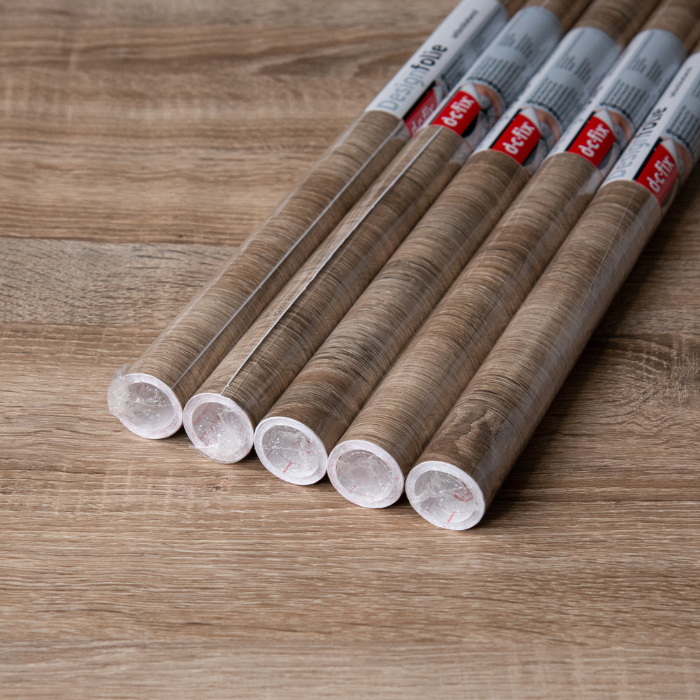 d-c-fix Sonoma Oak Light Sticky Back Plastic Vinyl Wrap Film 67.5cm x 2m 5 Pack Image 2