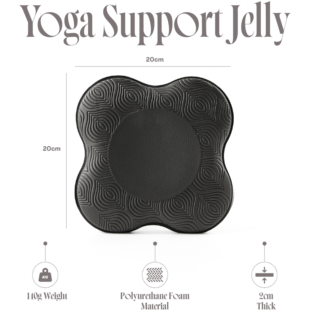 Myga Black Silicone Yoga Jelly Pad 2 Pack Image 5