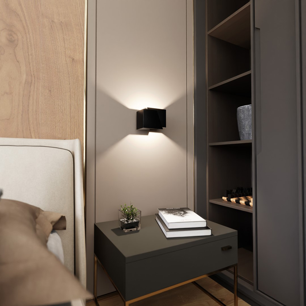 Emibig Frost Black G9 Wall Light Image 6