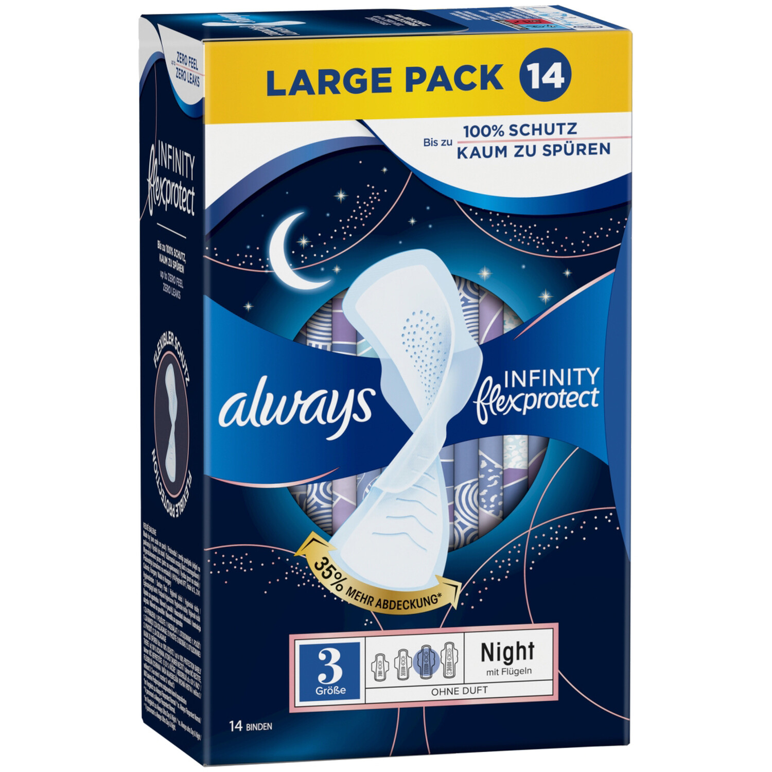 Pack of 14 Always Infinity Day Night Pads Image 2