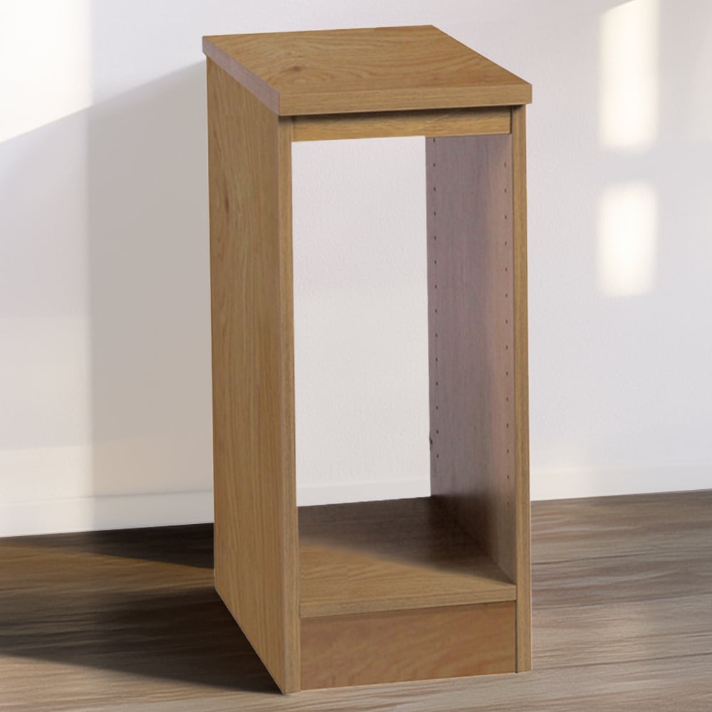 R White Cabinets Desktop Tower Storage Brown Image 1