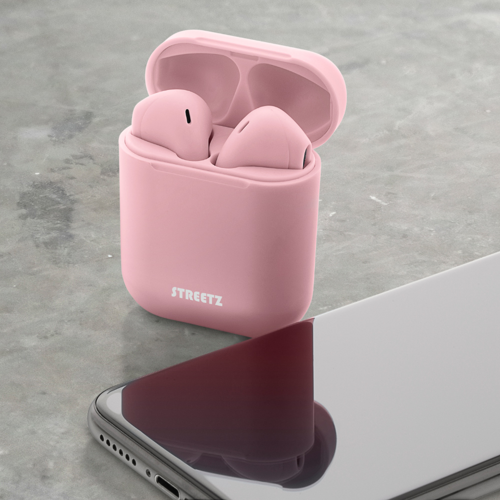 Streetz Pink True Wireless Stereo Semi-in-Ear Ear Buds Image 5